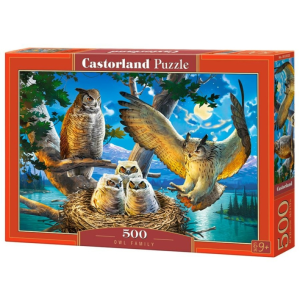 Castorland 500 db-os puzzle - Bagoly család (B-53322)