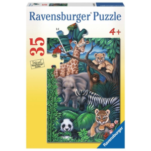 Ravensburger 35 db-os puzzle - A dzsungel állatai (08601)