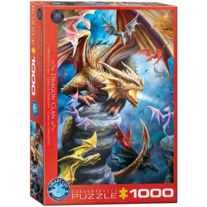 Eurographics 1000 db-os puzzle - Dragon Clan by Anne Stokes (6000-5475)