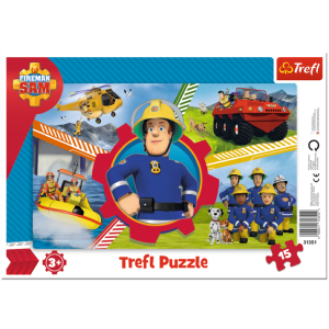 Trefl 15 db-os keretes puzzle - Sam, a tűzoltó (31351)