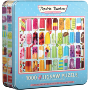 Eurographics 1000 db-os puzzle fém dobozban - Popsicle Rainbow (8051-5622)