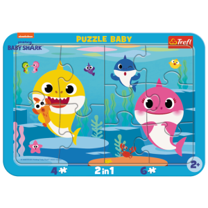 Trefl 10 db-os keretes puzzle - Baby Shark (80027)