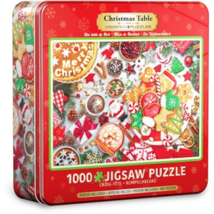 Eurographics 1000 db-os puzzle fém dobozban - Christmas table (8051-5623)