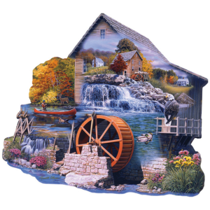SunsOut 1000 db-os puzzle - The Old Mill Stream - Russell Cobane (95065)