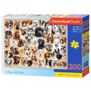 Castorland 200 db-os puzzle - Kutya kollázs (B-222162)