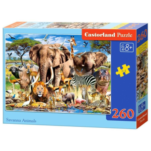 Castorland 260 db-os puzzle - A szavanna állatai (B-27545)