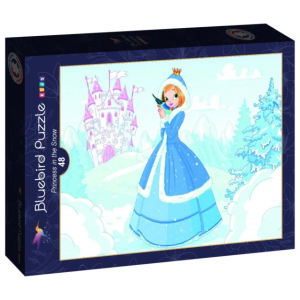 Bluebird Kids 48 db-os puzzle - Princess in the Snow (90044)