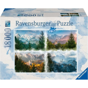 Ravensburger 18000 db-os puzzle - Neuschwanstein kastély - Négy évszak (16137)
