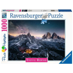 Ravensburger 1000 db-os puzzle - Beautiful Mountains - Drei Zinnen, Dolomitok (17318)