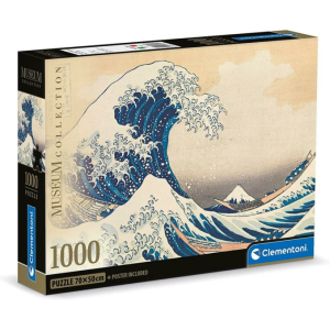 Clementoni 1000 db-os Compact puzzle Museum Collection - Hokusai - A nagy hullám Kanagavánál (39707)