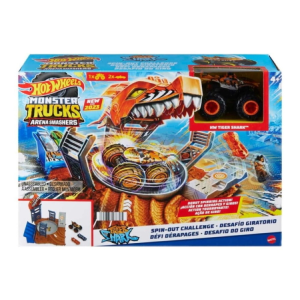 Mattel Hot Wheels Monster Trucks Live Aréna Középdöntő játékszett - Spin-Out Challenge (HNB92-HNB93)