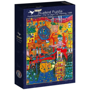 Bluebird 1000 db-os puzzle - Hundertwasser - The 30 Days Fax Painting, 1996 (60258)