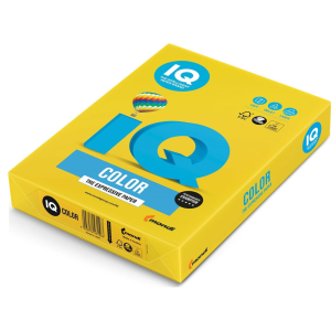 IQ Másolópapír, színes, A4, 80g. IQ IG50 500ív/csomag, intenzív mustár sárga