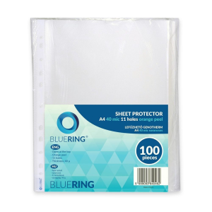 BLUERING Genotherm lefűzhető, A4, 40 micron narancsos Bluering® 100 db/csomag,