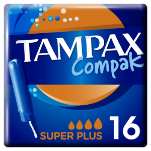 Tampax Compak Super Plus Applikátoros Tampon, 16 db