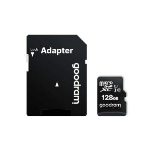 Goodram M1AA-1280R12 memóriakártya MicroSDXC 128GB CL10 UHS-I + adapter