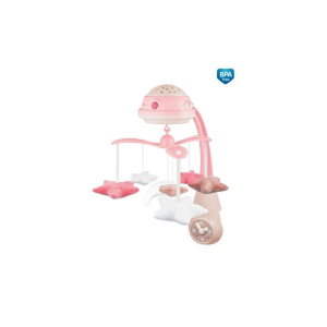 Canpol Babies Canpol Elektromos zenélő forgó vetítővel - Rózsaszín