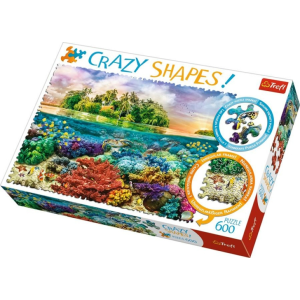 Trefl 600 db-os puzzle - Crazy Shapes - Trópusi sziget (11113)