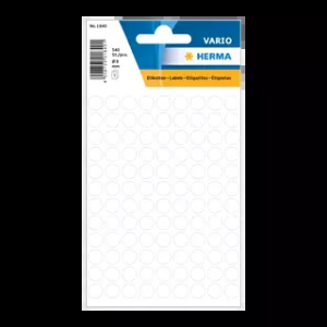 HERMA 8 mm x 8 mm Papír Íves etikett címke Fehér ( 5 ív/doboz )