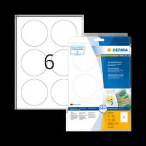 HERMA 85 mm x 85 mm Papír Íves etikett címke Fehér ( 25 ív/doboz )