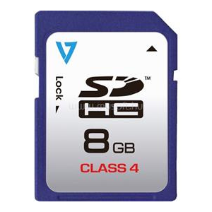 V7 SD CARD 8GB SDHC CL4 RETAIL (VASDH8GCL4R-2E)