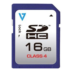 V7 SD CARD 16GB SDHC CL4 RETAIL (VASDH16GCL4R-2E)