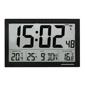 TFA Óriás kijelzésű külső- belső hőmérő rádiójel vezérelt ébresztő órával 60.4510.01 TFA