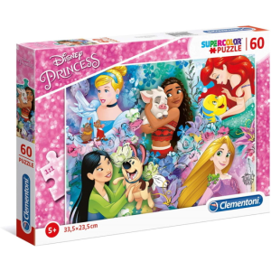 Clementoni 60 db-os Szuper Színes puzzle - Disney Princess Hercegnők (26995)