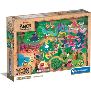 Clementoni 1000 db-os Compact puzzle - Disney 100 Collection - Alíz Csodaországban (39785)