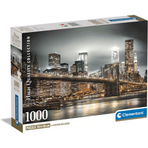 Clementoni 1000 db-os Compact puzzle - High Quality Collection - New York, Brooklyn-híd (39704)