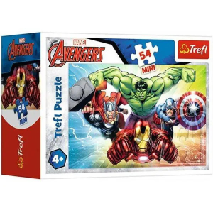 Trefl Avangers Hulk Amerika kapitány Thor Vasember 54 db-os mini puzzle Trefl