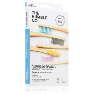 The Humble Co. Brush Adult bambuszos fogkefe közepes I. 5 db