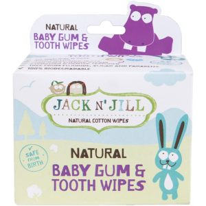 Jack n' Jill Jack N’ Jill Natural nedves törlőkendők a fogak és a fogíny védelmére 25 db