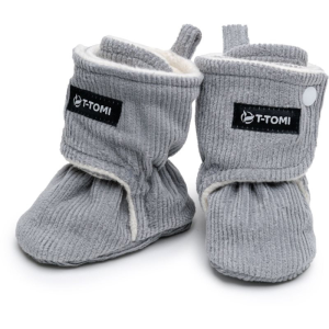 T-tomi Booties Grey babacipő 9-12 months Warm