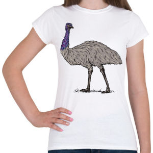 PRINTFASHION Emu - Női póló - Fehér