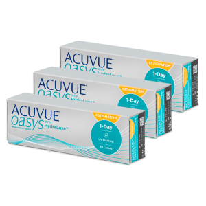 Johnson &amp; Johnson Acuvue Oasys 1-Day with HydraLuxe for Astigmatism (90 lencse)