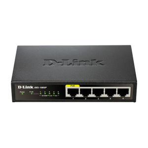 DLINK D-Link DES-1005P 5-Port Fast Ethernet PoE Unmanaged Desktop Switch