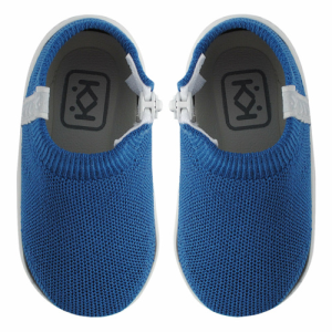 Azaga - Cipzáros talpú cipő az első lépésekhez - K-nit - Kék 21-22