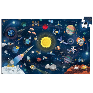 DJECO Megfigyeltető puzzle - A világűr, 200 db-os + booklet