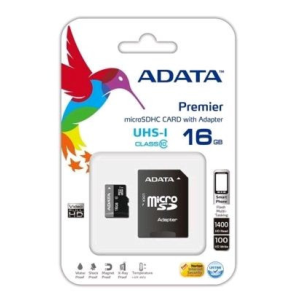 ADATA 16GB microSDHC ADATA CL10 + adapter (AUSDH16GUICL10-RA1)
