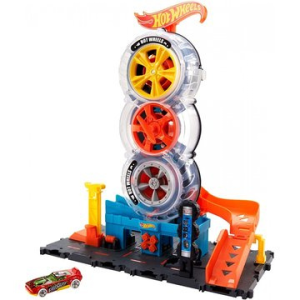 Mattel Hot wheels city: triplakerék gumiszervíz
