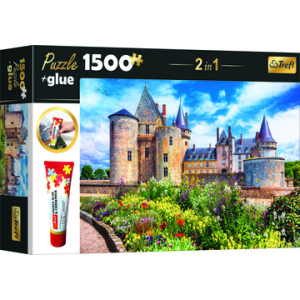 Trefl : loire menti kastély puzzle ragasztóval - 1500 darabos