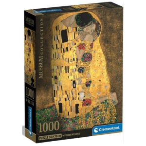 Clementoni Klimt: A csók Museum Collection 1000 db-os puzzle poszterrel – Clementoni