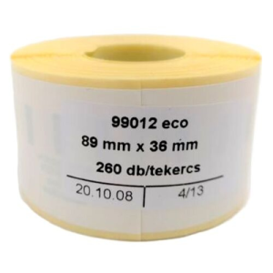 DYMO Etikett DYMO Label Writer 36x89 mm 260 db/tekercs