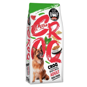 FitActive CROQ Premium Beef&Rice kutyatáp 15kg