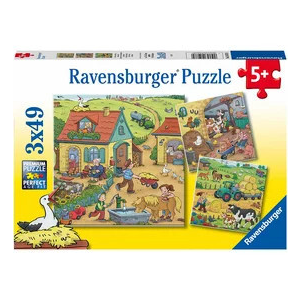  Ravensburger: Puzzle 3x49 db - Élet a farmon
