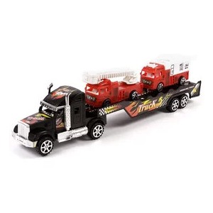  Tűzoltóautó szállító kamion - 43 cm