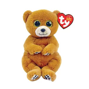  TY: Beanie Babies plüss figura DUNCAN, 15 cm - barna medve (3)