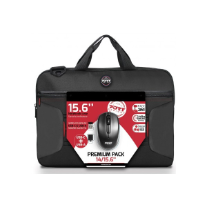 Port Designs notebook táska vezeték nélküli egérrel 501873, premium pack : laptop case & wireless mouse 14/15.6&quot;