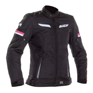 RICHA Lena 2 WP női motoros kabát fekete-rózsaszín